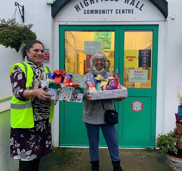 Donations from Highfield Hall Community Centre